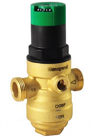 Регулятор давления бытовой HoneyWell D06F А Ду15 Ру25 резьбовой под манометр Регулятор давления бытовой HoneyWell D06F А Ду15 Ру25 резьбовой под манометр