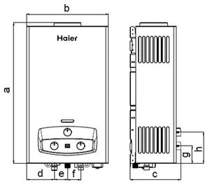 Водонагреватель газовый проточный Haier IGW10B