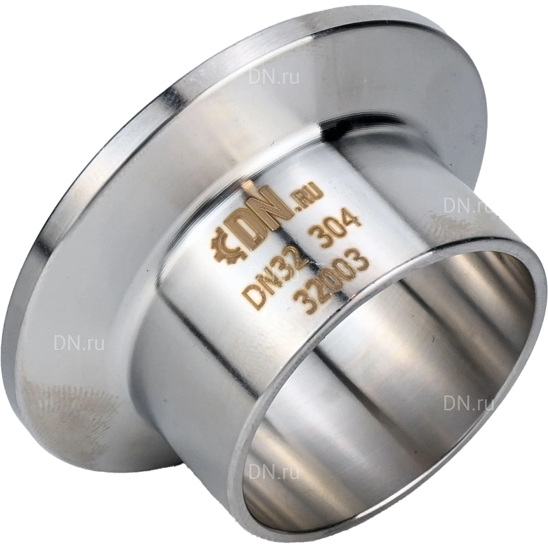 Штуцер CLAMP UC-31-W-50.5 Ду25 Ру10, корпус - нержавеющая сталь 304, присоединение - под приварку