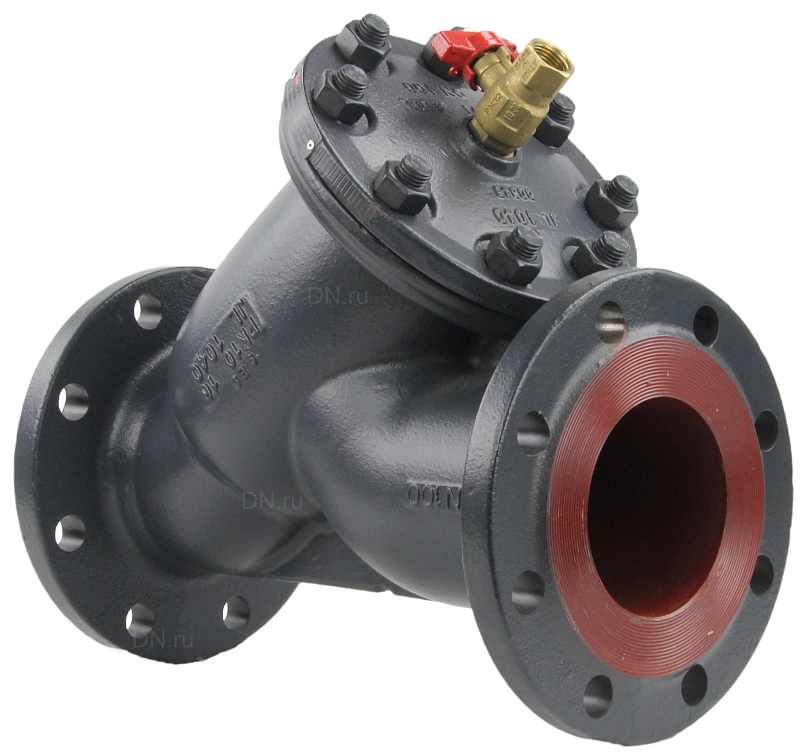 Фильтр сетчатый чугунный Danfoss FVF Ду300 Ру16 с дренажным краном фланцевый 065B7739